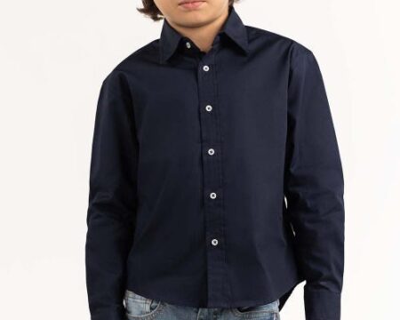 Toddler Boy Navy Casual Shirt 231-517-015