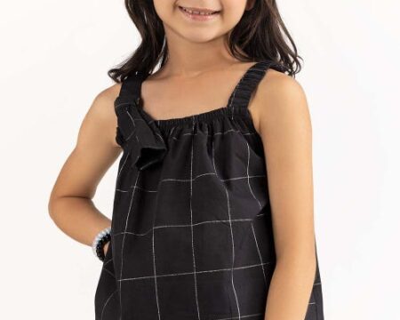 Toddler Girl Black Blouse 231-617-024