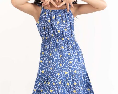 Toddler Girl Blue Dress 231-614-201