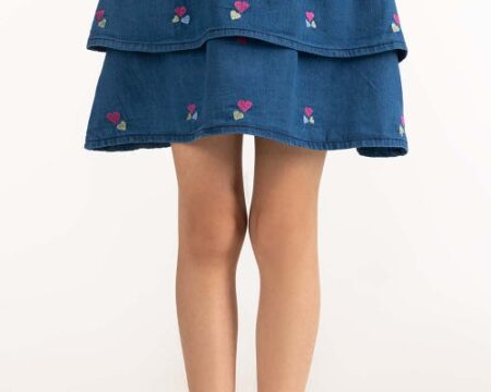 Toddler Girl Blue Skirt 231-618-301