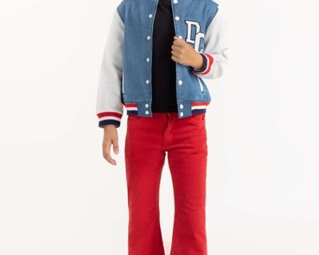 Toddler Girl Dark Blue Non Denim Jacket 224-410-049