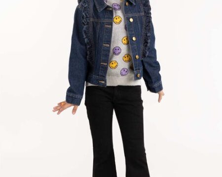 Toddler Girl Dark Wash Denim Jacket 224-410-046