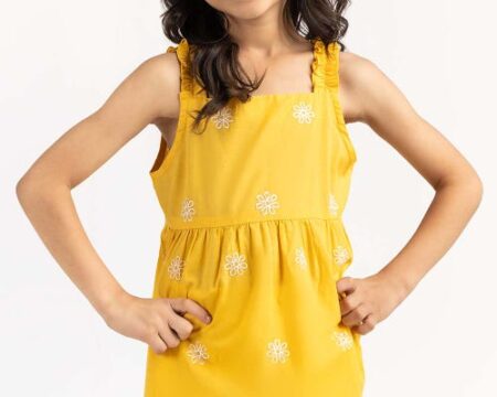 Toddler Girl Yellow Blouse 231-617-008
