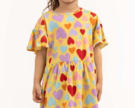 Toddler Girl Banana Dress 231-614-022