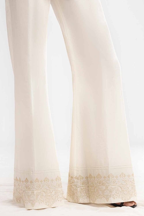Unstitched Embroidered Cambric Trouser TR-42002