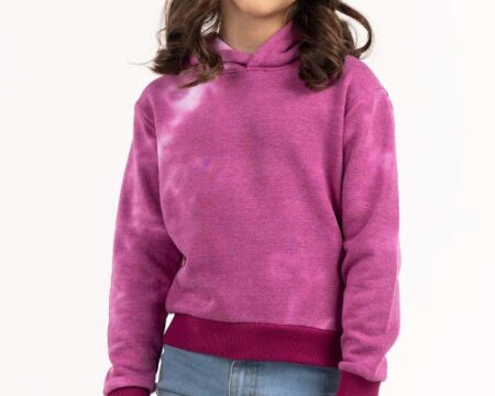 Junior Girl Tie Dye Purple Hoodie 224-412-065