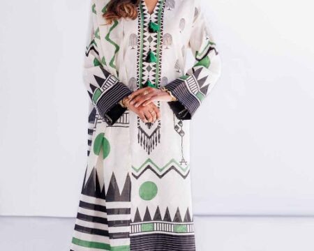 3 Piece Unstitched Jacquard Printed Suit with Denting Lawn Dupatta MJ-42046