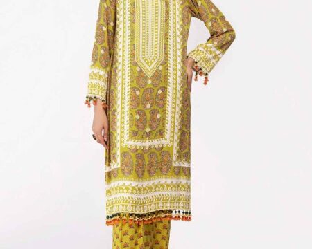 2 Piece Unstitched Printed Cotail Suit VT-42009