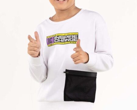 Junior Boy White Sweatshirt 224-312-015
