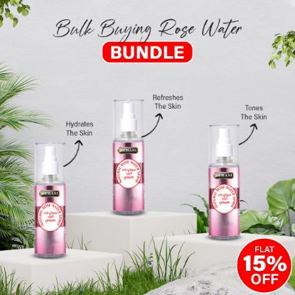 0009815 pack of 3 herbal rose water spray 120ml each 415