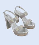 Women Sandal Heels-SILVER