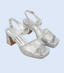 Women Sandal Heels-SILVER