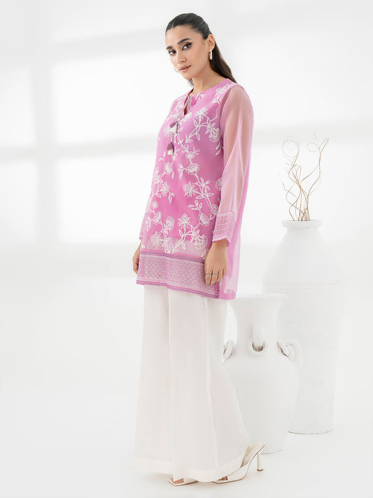 A0060TP SML 633 2 OrganzaKurti Embroidered Pret