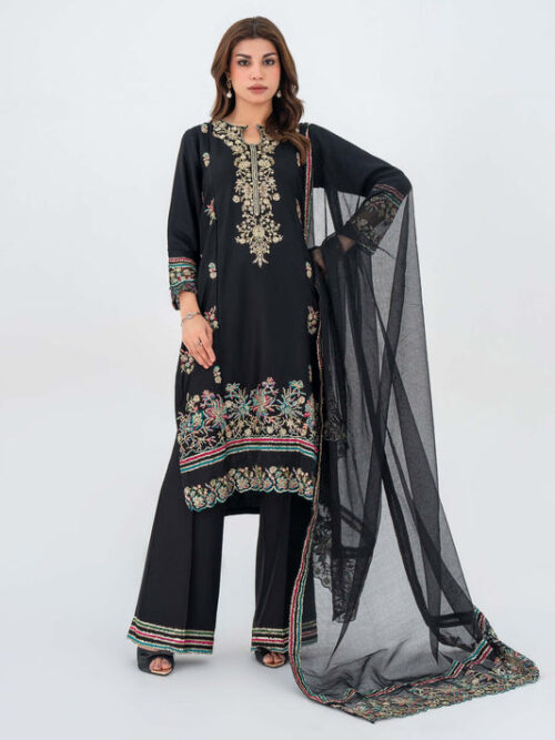 A0697SU XSL 034 1 3PieceCrepeSuit Embroidered Pret