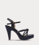 Women Sandal Heels-BLACK