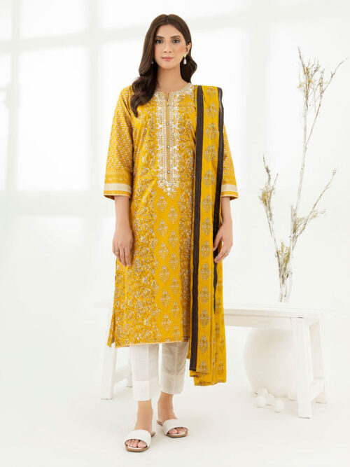 P8309SU SML 374 1 2PieceLawnSuit Embroidered Pret