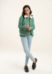 LDS-6752 SUEDE JACKET JELLY GREEN