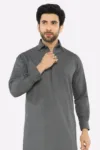 Dark Grey Wash & Wear Shalwar Kameez