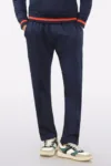 Navy Blue Casual Knitted Trouser