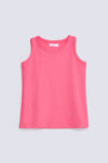 GIRLS DIAMANTES RIBBED TANK TOP