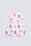 GIRLS BASIC PRINTED DRESS
