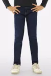 Dark Blue Denim Jeans For Boys