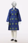 Navy Blue Embroidered Kurti