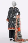 Black Printed 3PC Unstitched